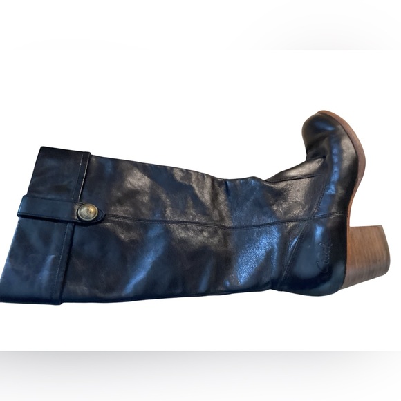 🚨Final Sale🚨!! Coach Black Leather Knee-High Boots Size 7 - Picture 8 of 14